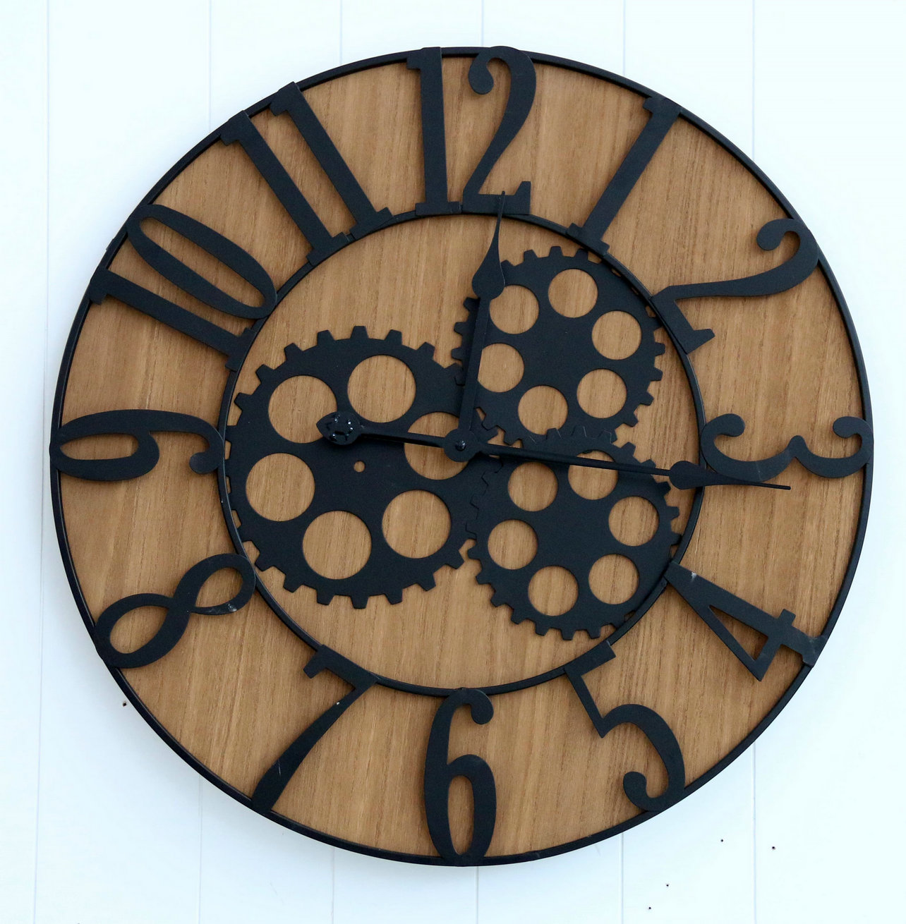 FU-20941  Wood/Metal clock 57x57cm