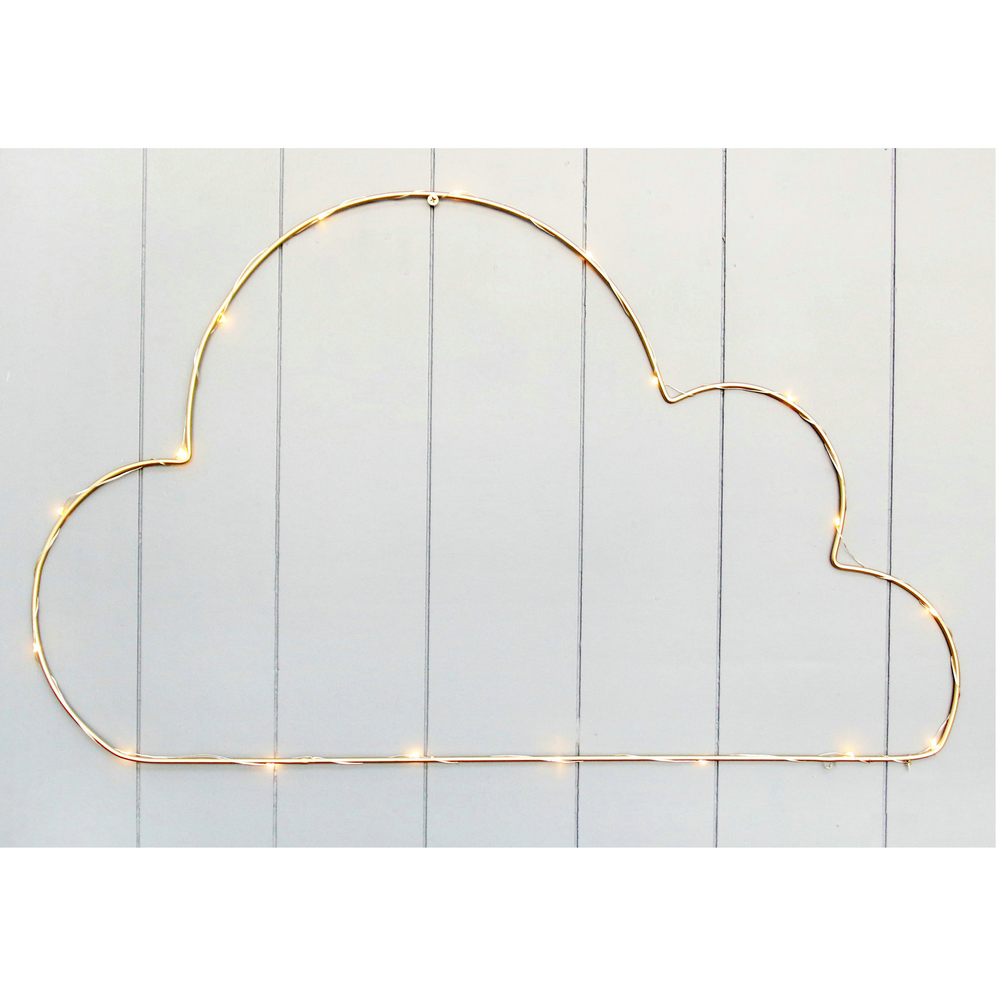 FU-20773  Wire clouds with LED 62x37.5cm