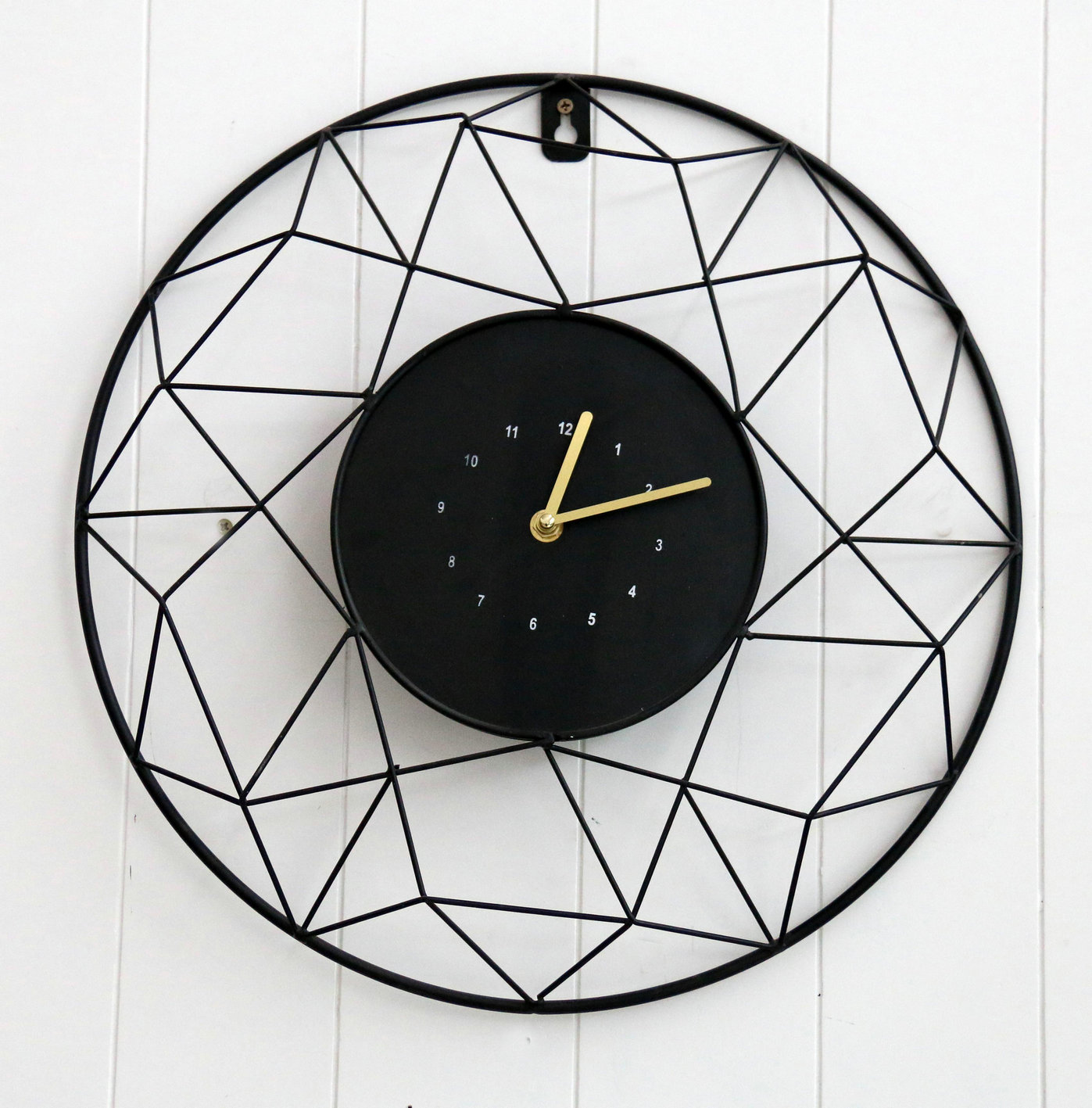 FU-20936  Metal/wood clock 40x40cm