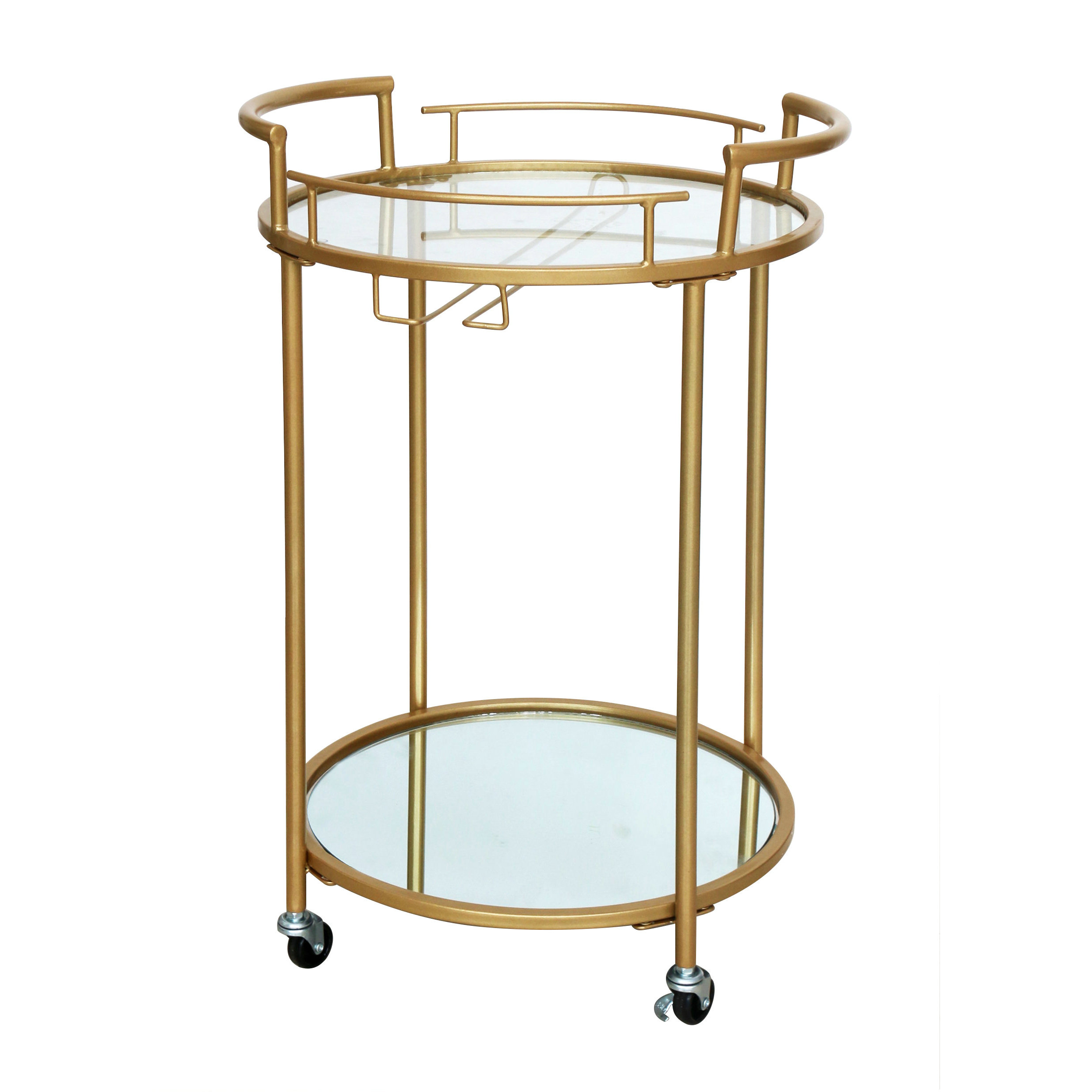 FU-24690 Gold bar cart 65.5x57x78cm