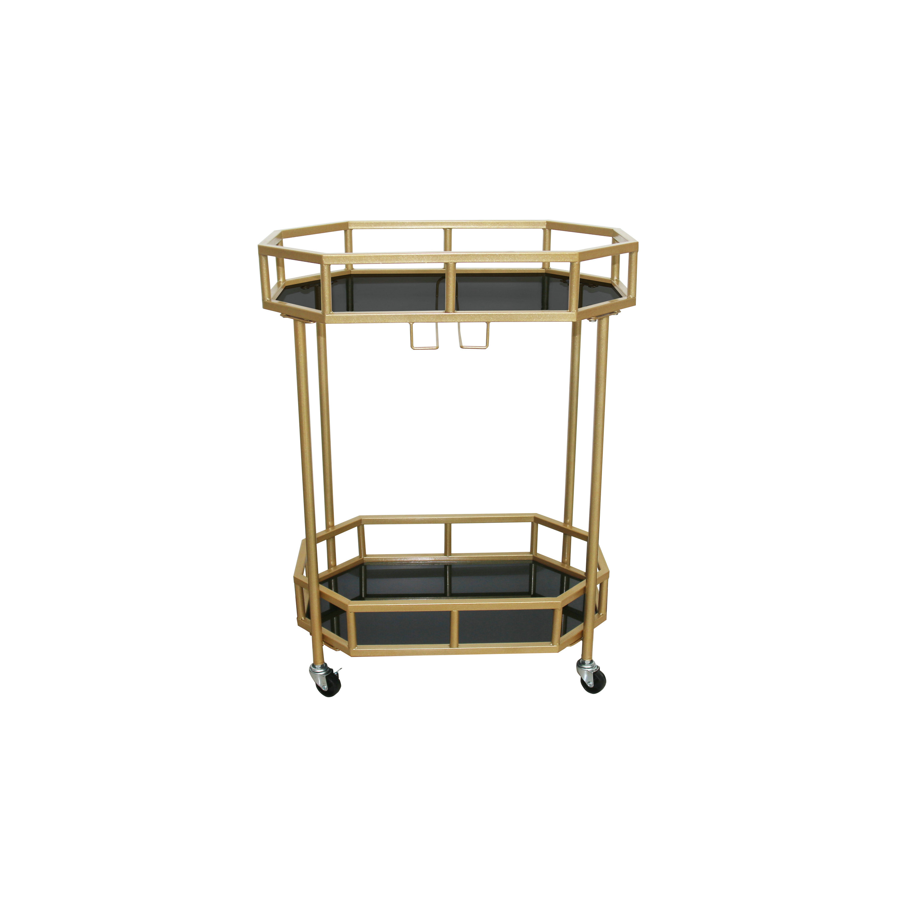 FU-25221  Gold bar cart 52x34x69cm